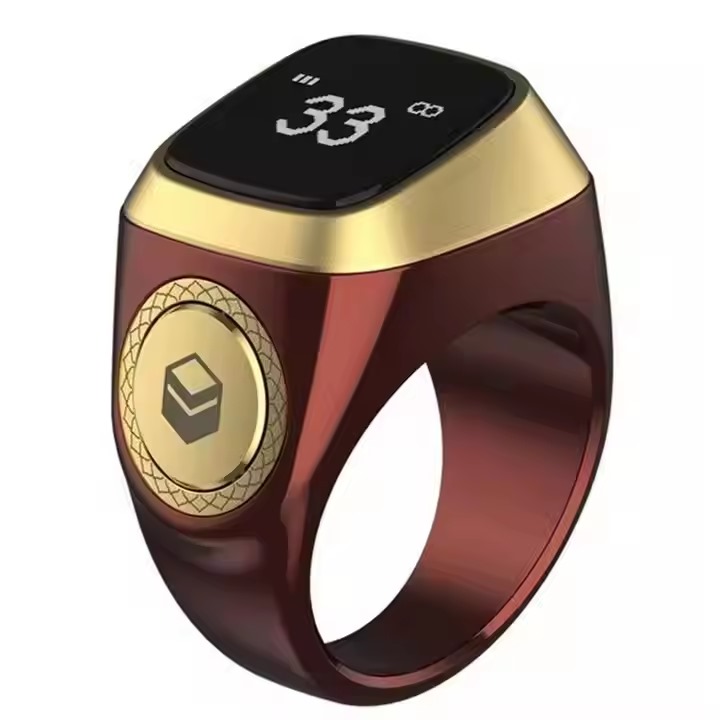 Hand Counters Smart Rings Electronic Ring Tasbeeh Wearable Digital Finger Prayer Muslim Smart Ring With Tasbih Beads - Image 2