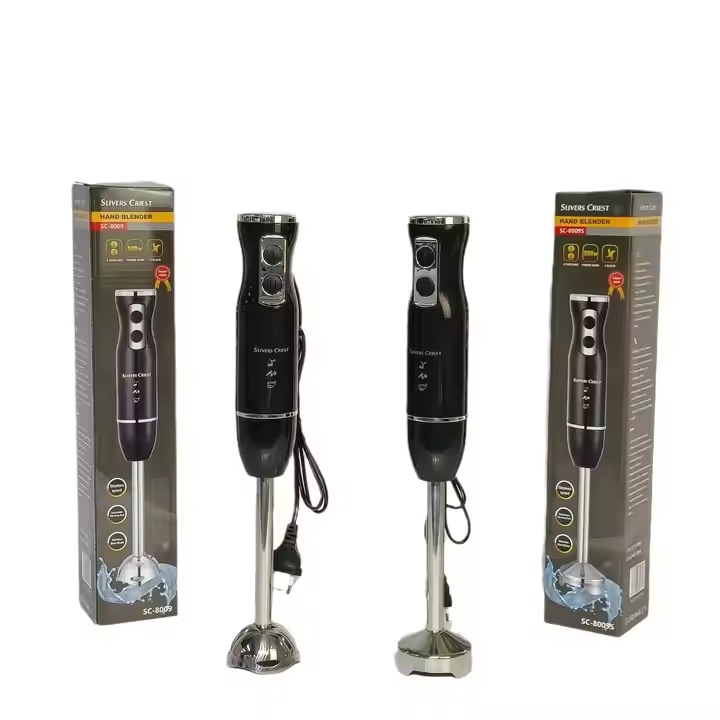Multifunctional Variable Two Speeds Mixer High Speed Electric Immersion Blender Stick Stainless Steel Hand Blender Set
