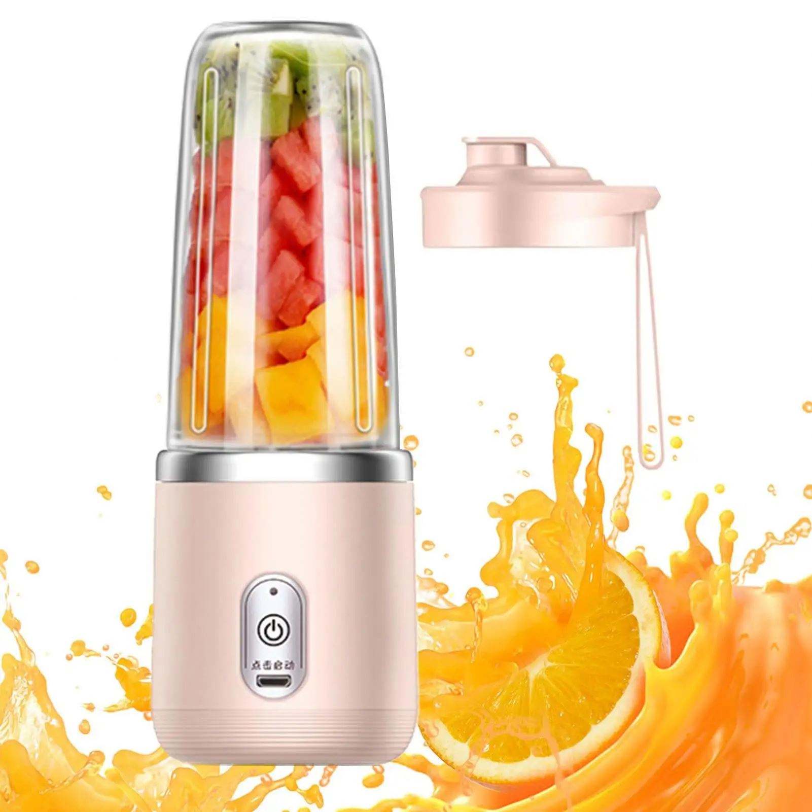 High Quality 400ml Mini Electric Portable Juicer USB Rechargeable Travel Blender with PC Blades Cup Mixer Popular Fruit Juicer - Image 7