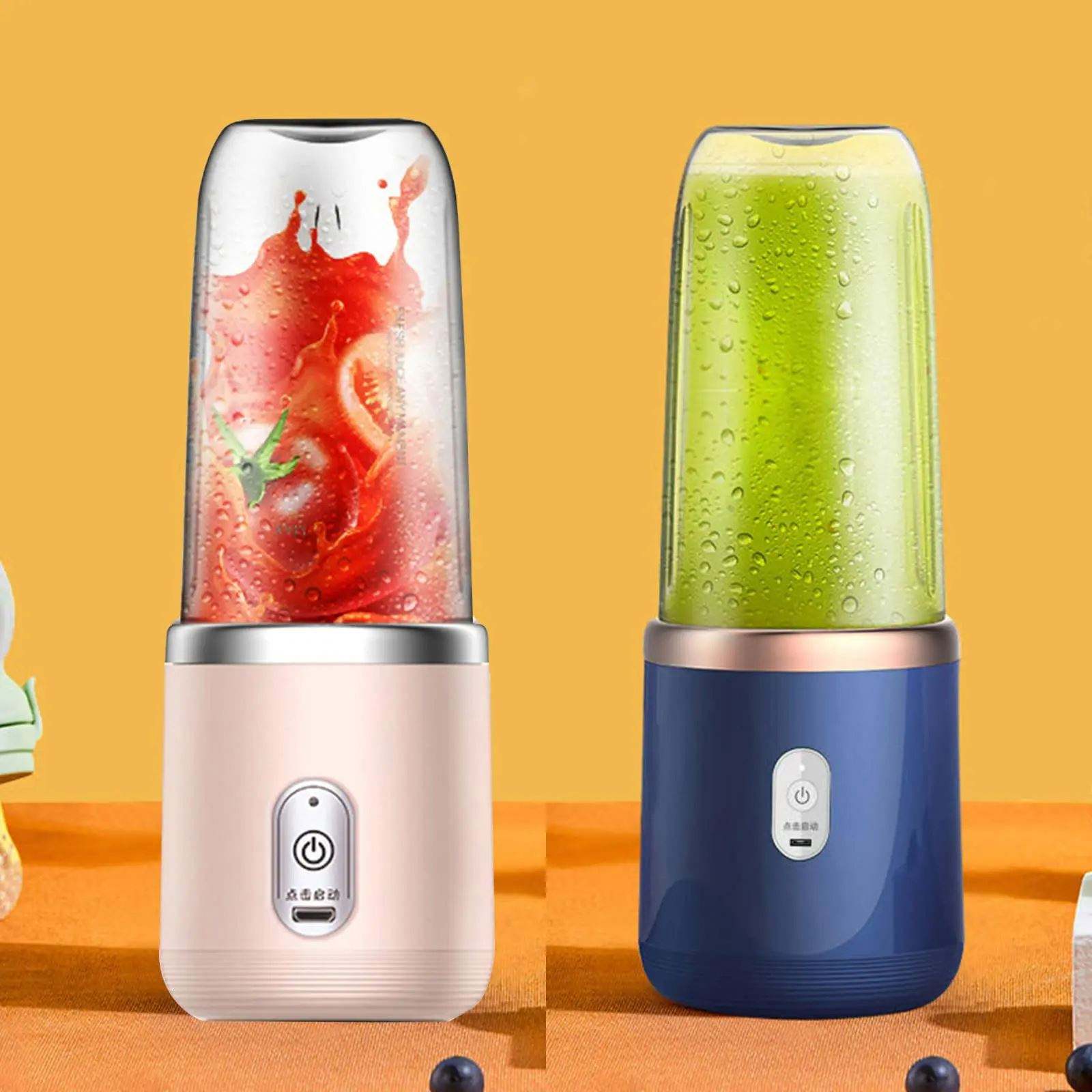 High Quality 400ml Mini Electric Portable Juicer USB Rechargeable Travel Blender with PC Blades Cup Mixer Popular Fruit Juicer - Image 3