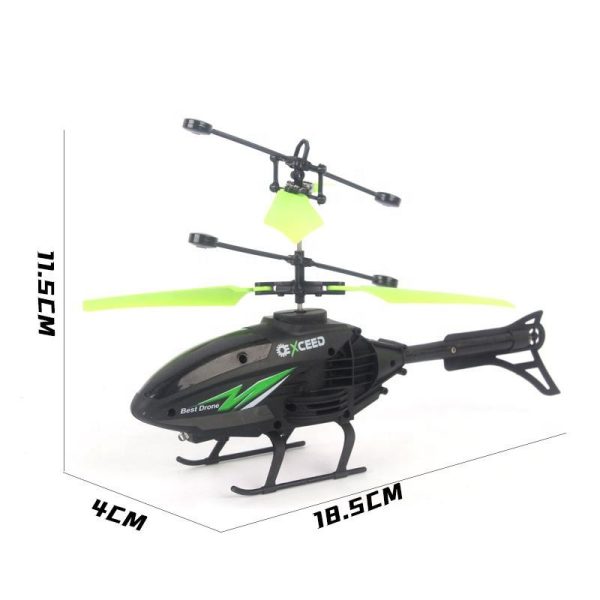 Mini Flying Helicopter with Watch Controller Remote Control Toy Plane for Kids - Image 4
