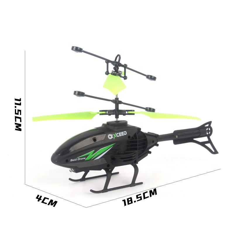 Mini Flying Helicopter with Watch Controller Remote Control Toy Plane for Kids - Image 4